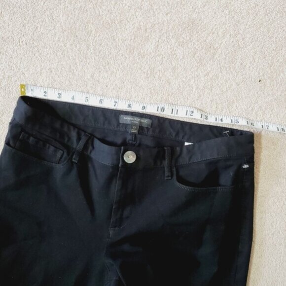Banana Republic Sloan Black Slim Stretch Ankle Jeans 10 - Picture 7 of 8